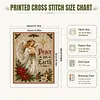 Angel Peace DIY 11CT 3 Strand Stamped Cross Stitch Kit for Adults 40x50cm tapestrymarket