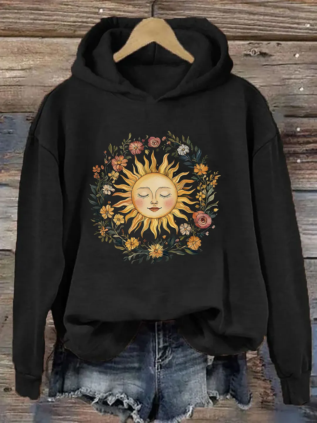 Boho Spiritual Sun Hoodie