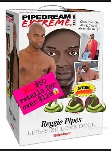 Pipedream Blow Up Sex Dolls Reggie Pipes Big Black Man