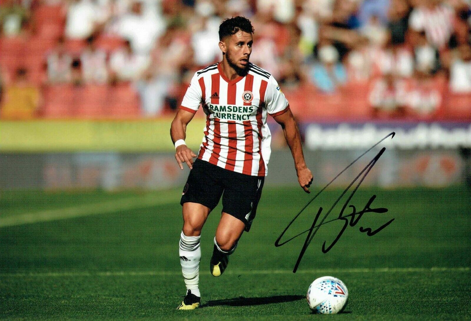 George BALDOCK Sheffield United Signed Autograph 12x8 Photo Poster painting 2 AFTAL COA SUFC