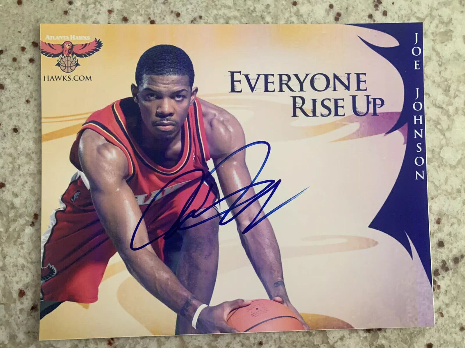 Joe Johnson signed 8X10 Photo Poster painting Atlanta Hawks