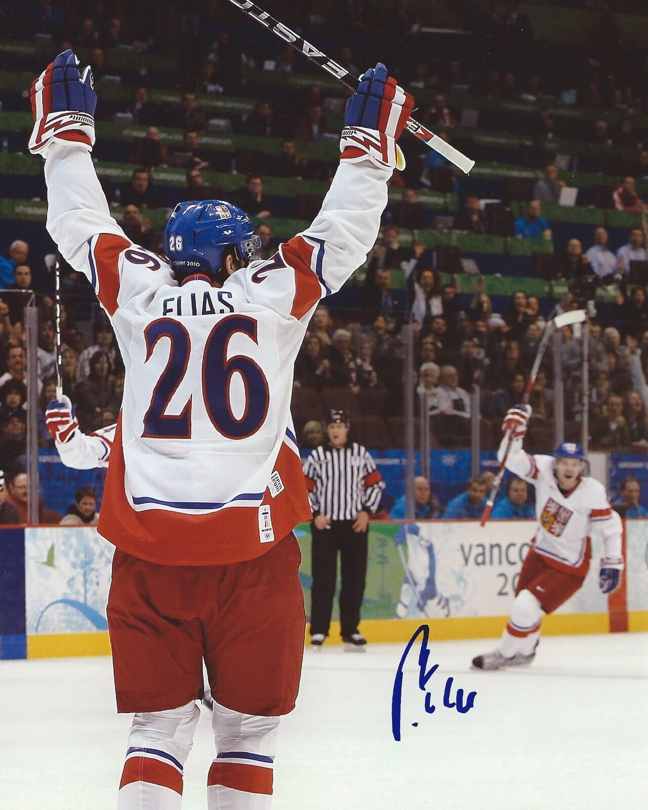 Patrik Elias Signed 8x10 Photo Poster painting Team Czech Republic Autographed COA