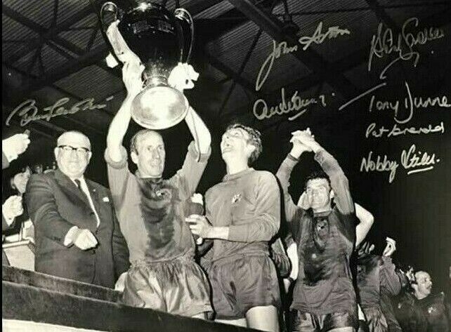 MANCHESTER UNITED EUROPEAN CUP 1968 16x12