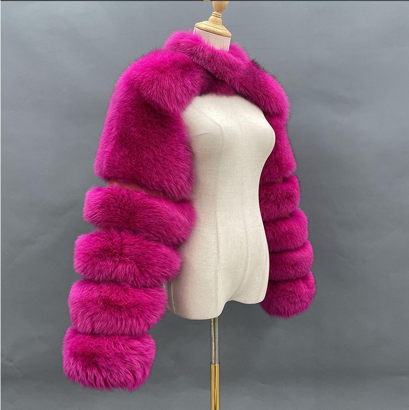 Fashionable Autumn And Winter Women's Cape Fur Coat