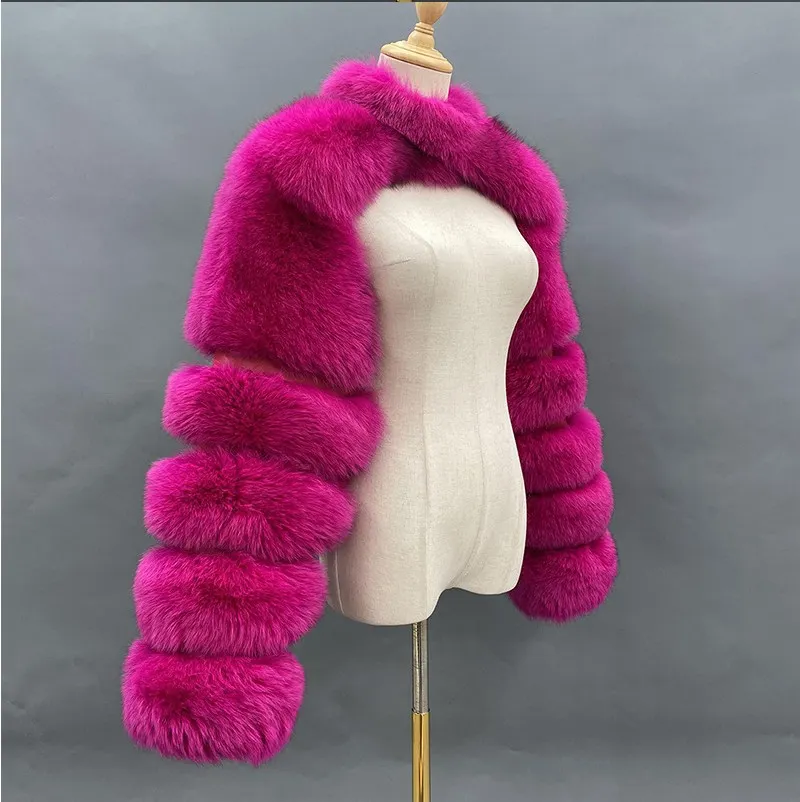 Fashionable Autumn And Winter Women's Cape Fur Coat