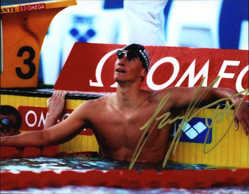 Lenny Krayzelburg authentic signed swimming 8x10 Photo Poster painting W/Cert Autographed A0001