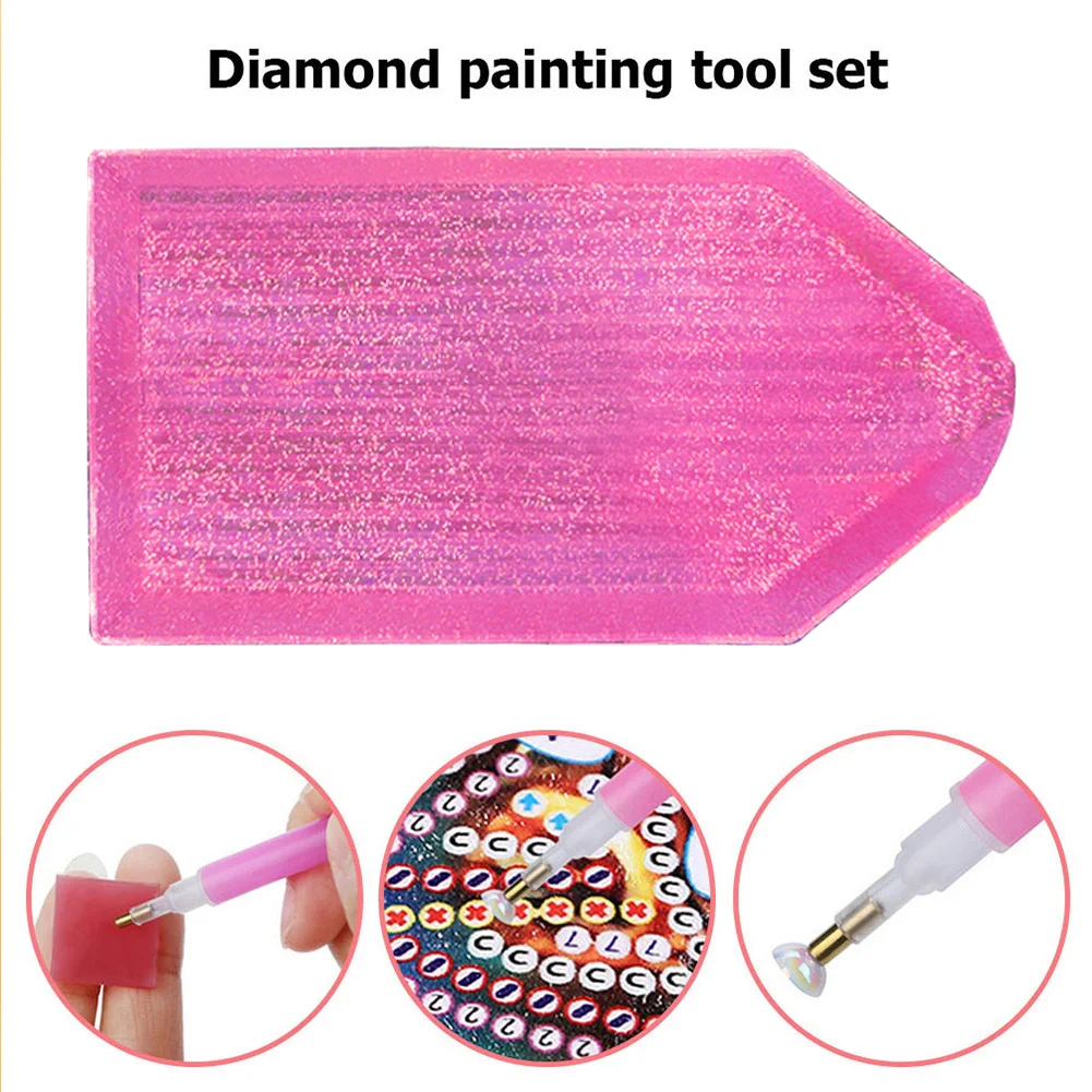 DIY Diamonds Painting Tray Plate Art Crafts Rhinestones Tray Sorting Accessories