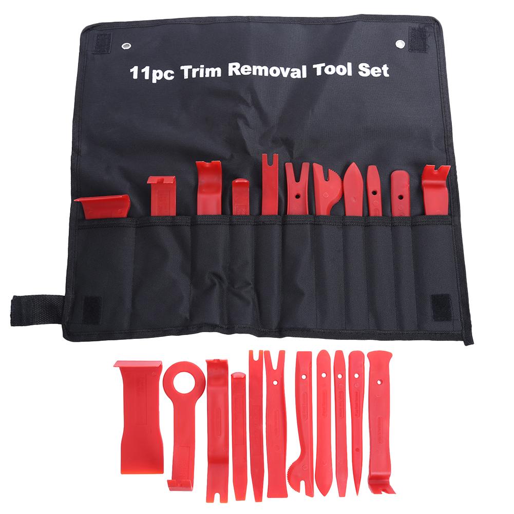 

11pc Car Trim Door Panel Removal Molding Set Kit Pouch Pry Tool Interior Va, 501 Original