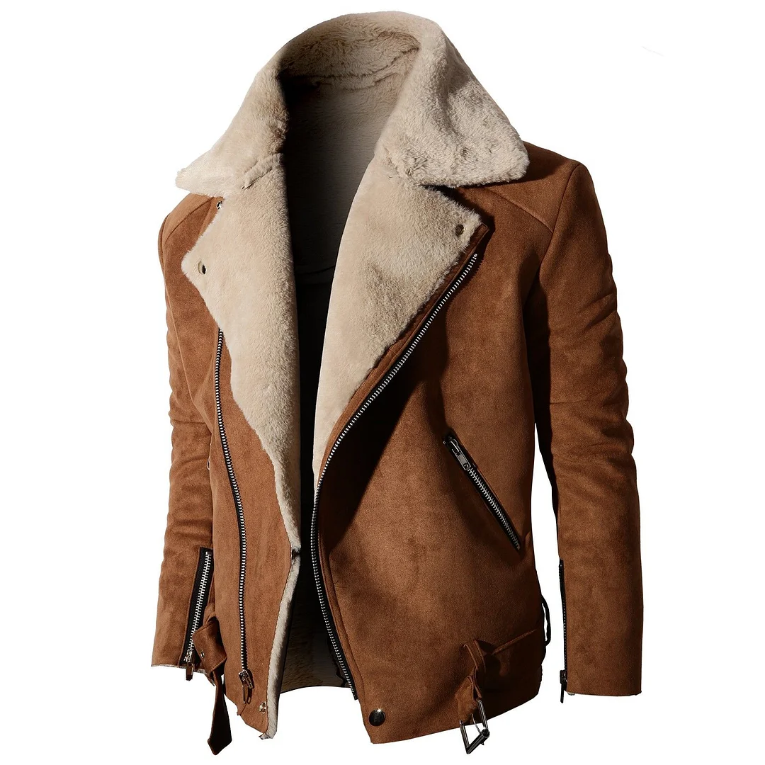 Men's outdoor casual warm lapel jacket / [viawink] /
