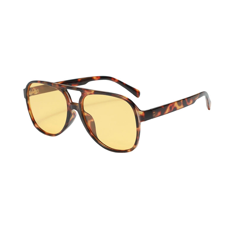 Casual Retro Streetwear Solid Color Pc Toad Glasses Full Frame Women’s Sunglasses