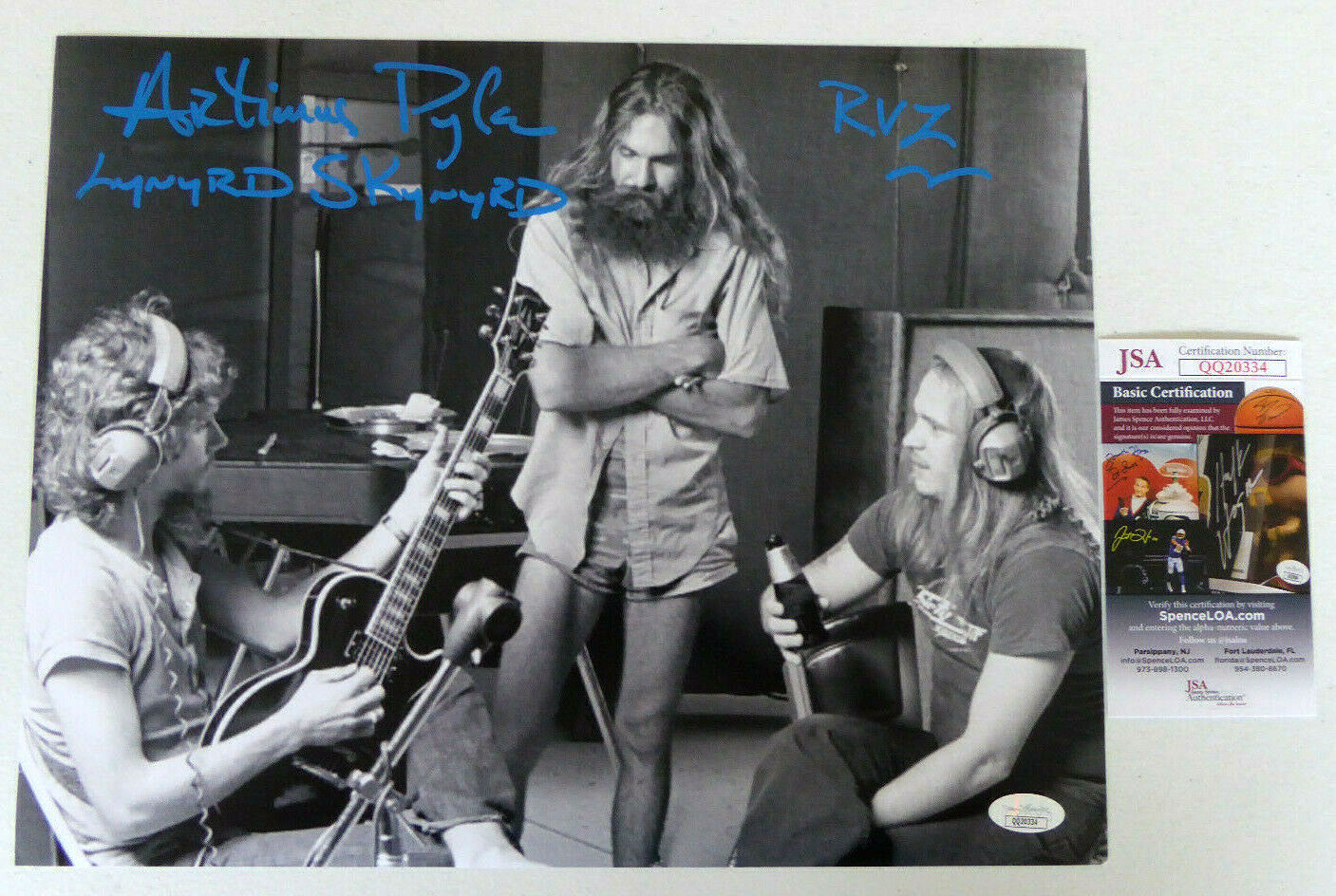 Artimus Pyle Signed 11x14 Photo Poster painting Auto, Lynyrd Skynyrd, Vintage, Drums, JSA COA