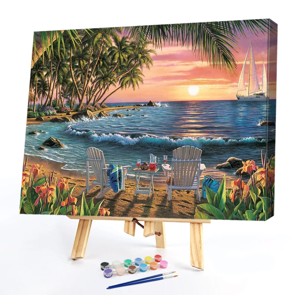 Seaside Beach - Paint By Numbers(50*40CM)