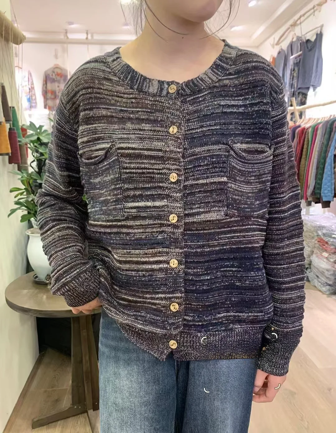 Chicfifth Sweater Women Winter Long Sleeve High Quality Autumn Vintage Top Knitted Cardigan