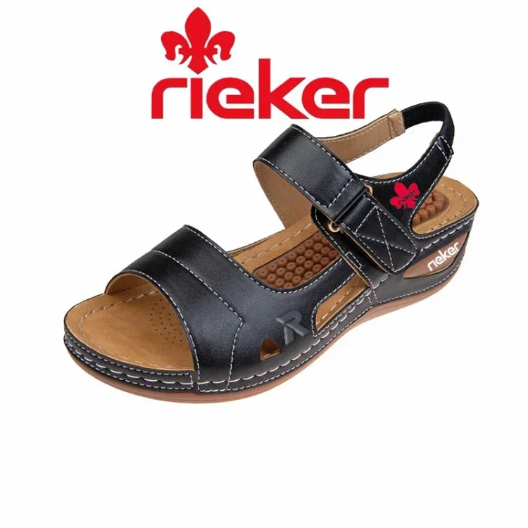 2024-ES RIEKER® NYÁRI MASSZÁZS CSÚSZÁSMENTES, KÉNYELMES NŐI SZANDÁL