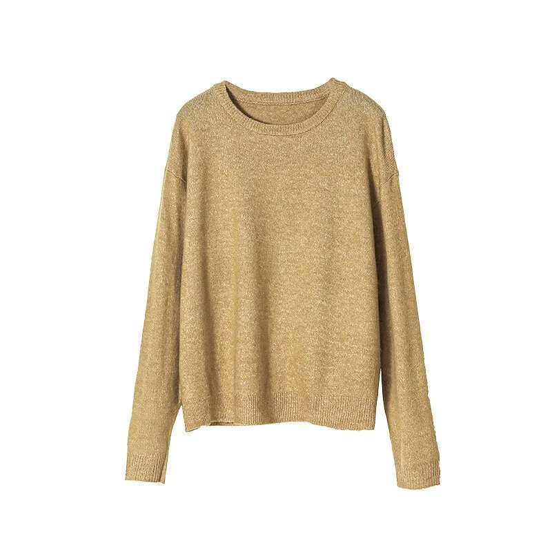 Toppies Autumn Winter Womens Sweater Knitted Tops Round Neck Pullover Sweater Korean Female Clothes Jumper