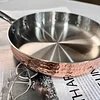 Copper Hammered 316 Stainless Steel Large Capacity Nonstick Pan--with Triple Coated Ultra Nonstick Surface for Even Heating, Oven, Stovetop & Dishwasher Safe
