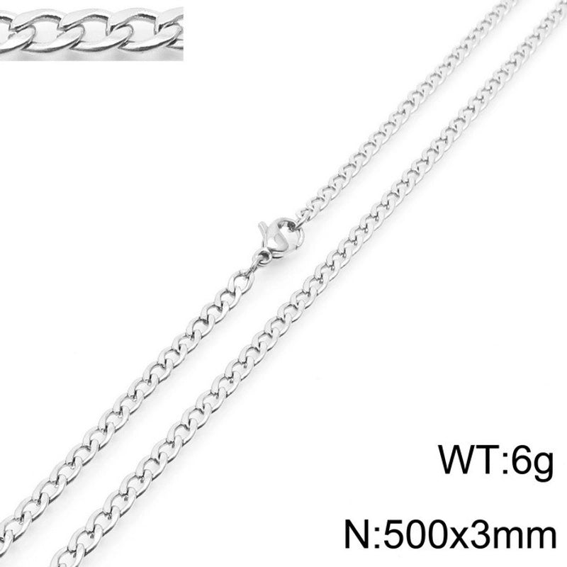 Fashion Geometric Stainless Steel Plating Necklace 1 Piece