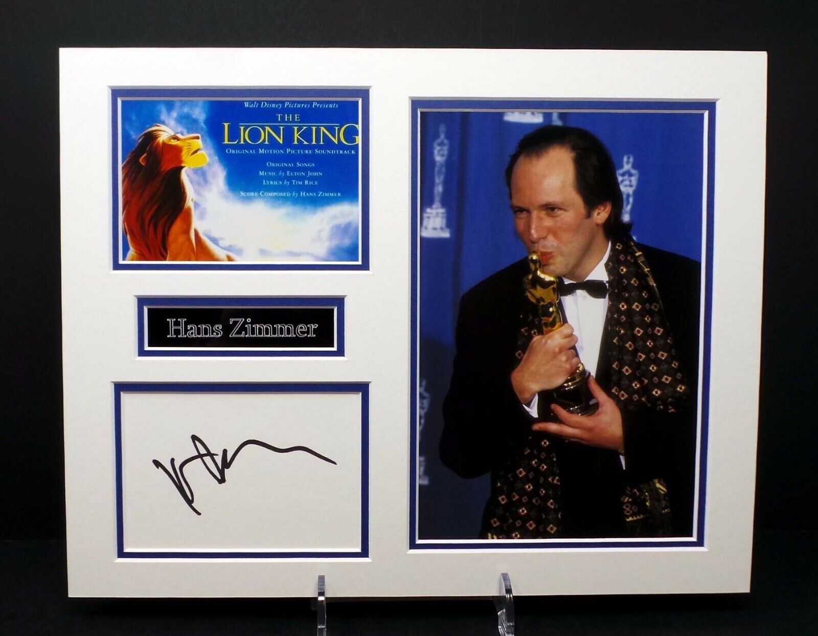 Hans ZIMMER Lion King Composer RARE Signed Mounted Photo Poster painting Display AFTAL RD COA