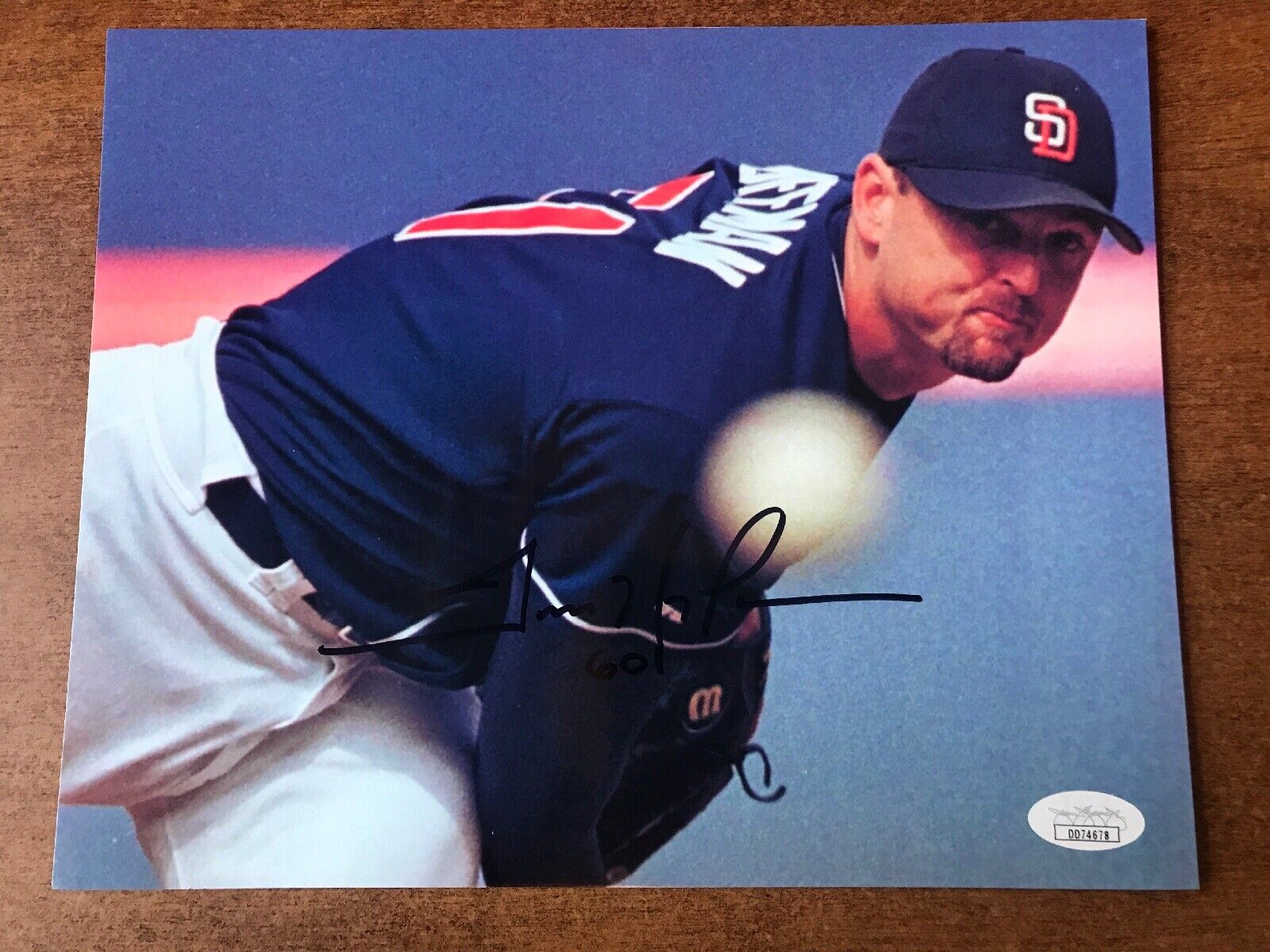 Trevor Hoffman San Diego Padres signed INSPIRED 601 8x10 Photo Poster painting JSA COA