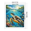 Sea Turtle - 11CT Counted Cross Stitch - 40*50cm - Animal