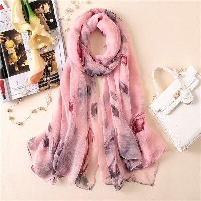 silk scarf for women shawls beach stoles foulard