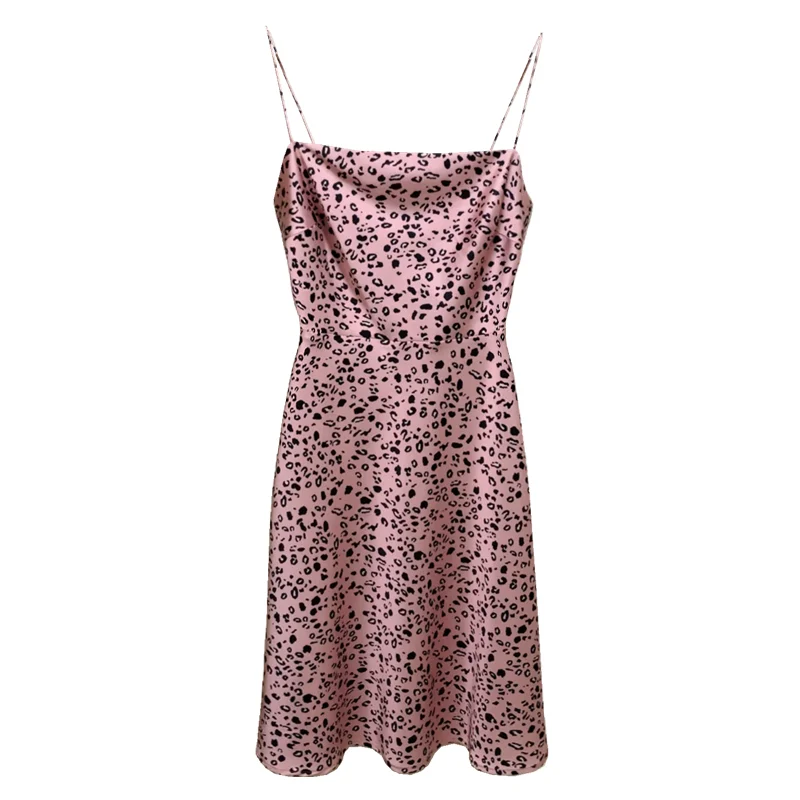 Blackpink Jennie-inspired Leopard Cami Slip Dress in Pink – unnielooks