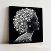 Framed Gracelady - Pearls Painting Kit for Creativity DIY Pearl Dot Crafts for Gift Home Wall Decor 30*30CM Pearl Art Painting