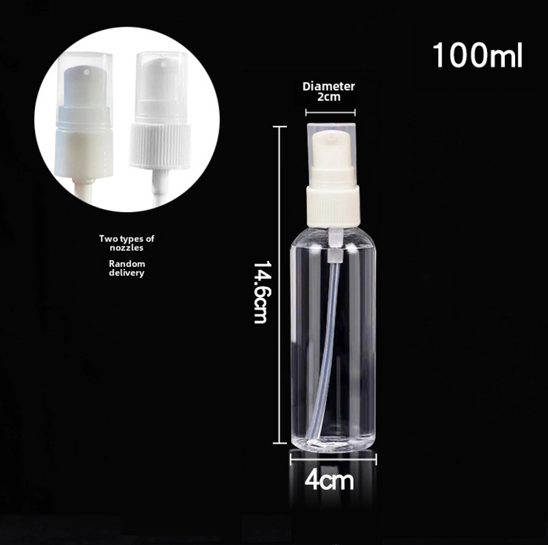 PET Lotion Cosmetic Bottle Toner Hand Sanitizer Bottled Travel Set Press Pump Transparent Facial Cleanser Bottle