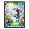 【Limited Stock Sale】Girl Watering The Flowers-11CT Stamped Cross Stitch 50*60cm/19.69*23.62in(Big Size) tapestrymarket