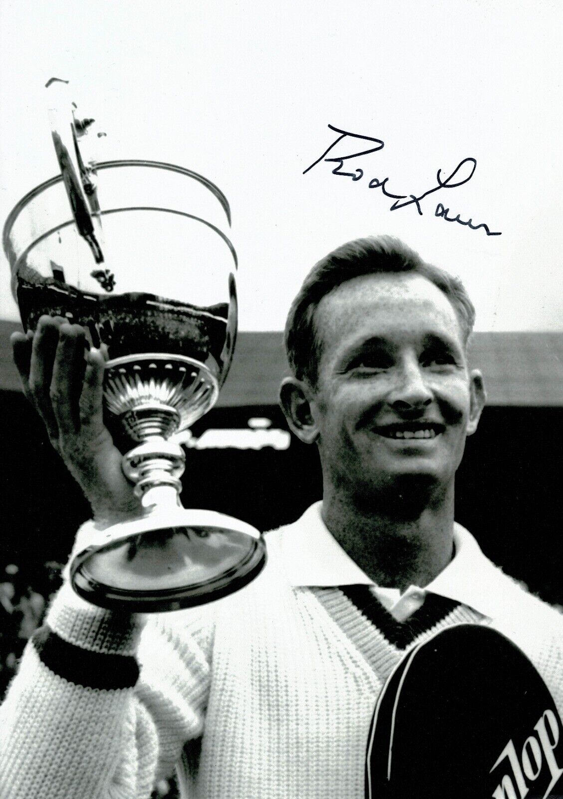 Rod Laver Signed 12X8 Photo Poster painting Wimbledon Champion GENUINE AFTAL COA (A)