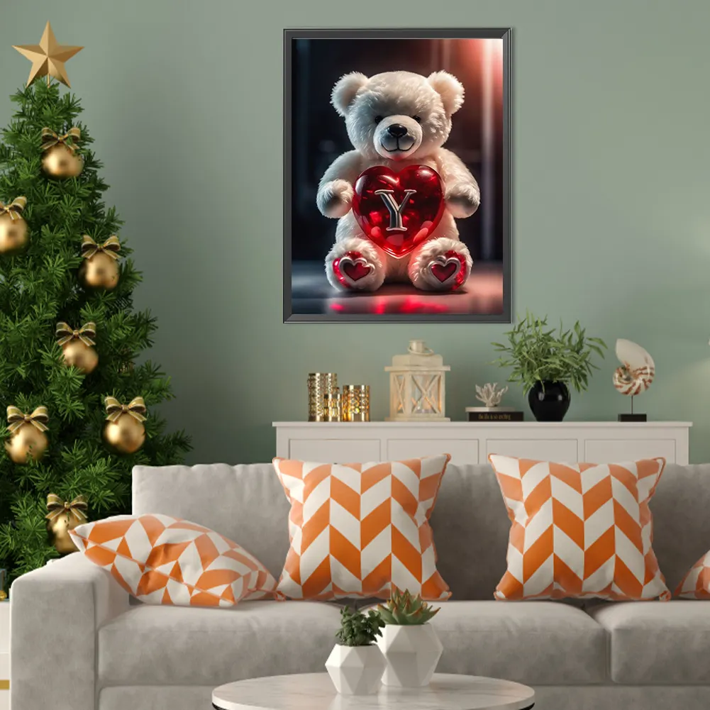Diamond Painting - Full Square Drill - Bear Love Y(Canvas|35*45cm)