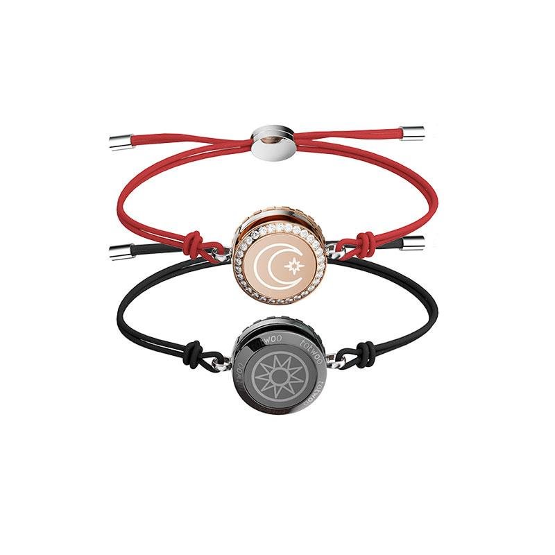 Vangogifts Sun&Moon Love Bracelets | Smart Couple Bracelets (Full Zircon)