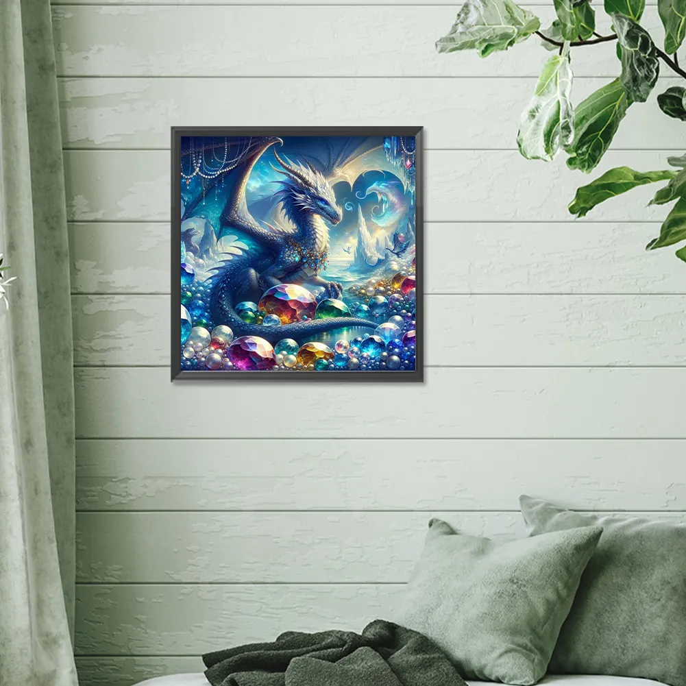 Diamond Painting - Full Round Drill - Dragon(Canvas|30*30cm)
