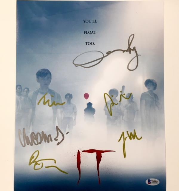 IT Movie Cast x6 Signed 11x14 Photo Poster painting ~ BAS Beckett COA w/ MUSCHIETTI & LIEBERHER