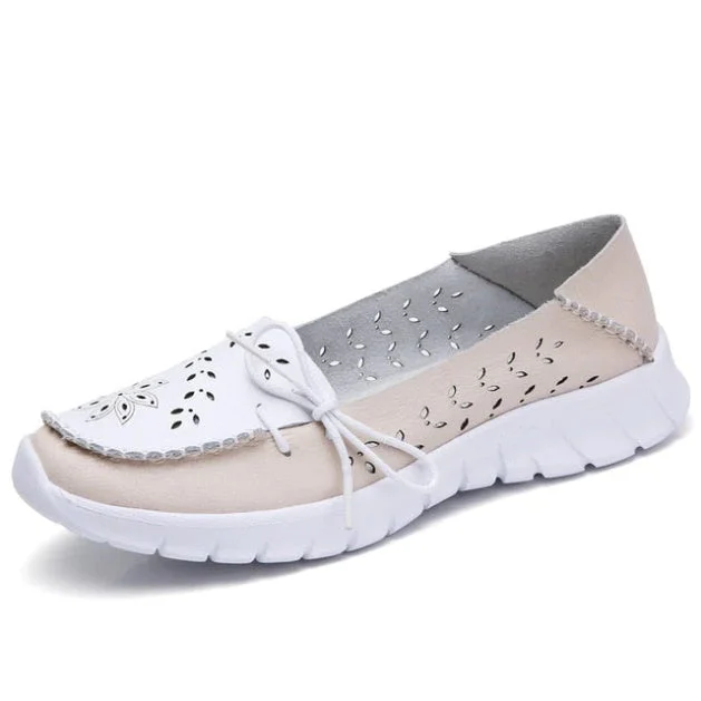 Genuine Leather Slip On Ballet Flat shoes