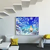 Diamond Painting -DIY Round Drill Moon Snow Church(60x50cm)