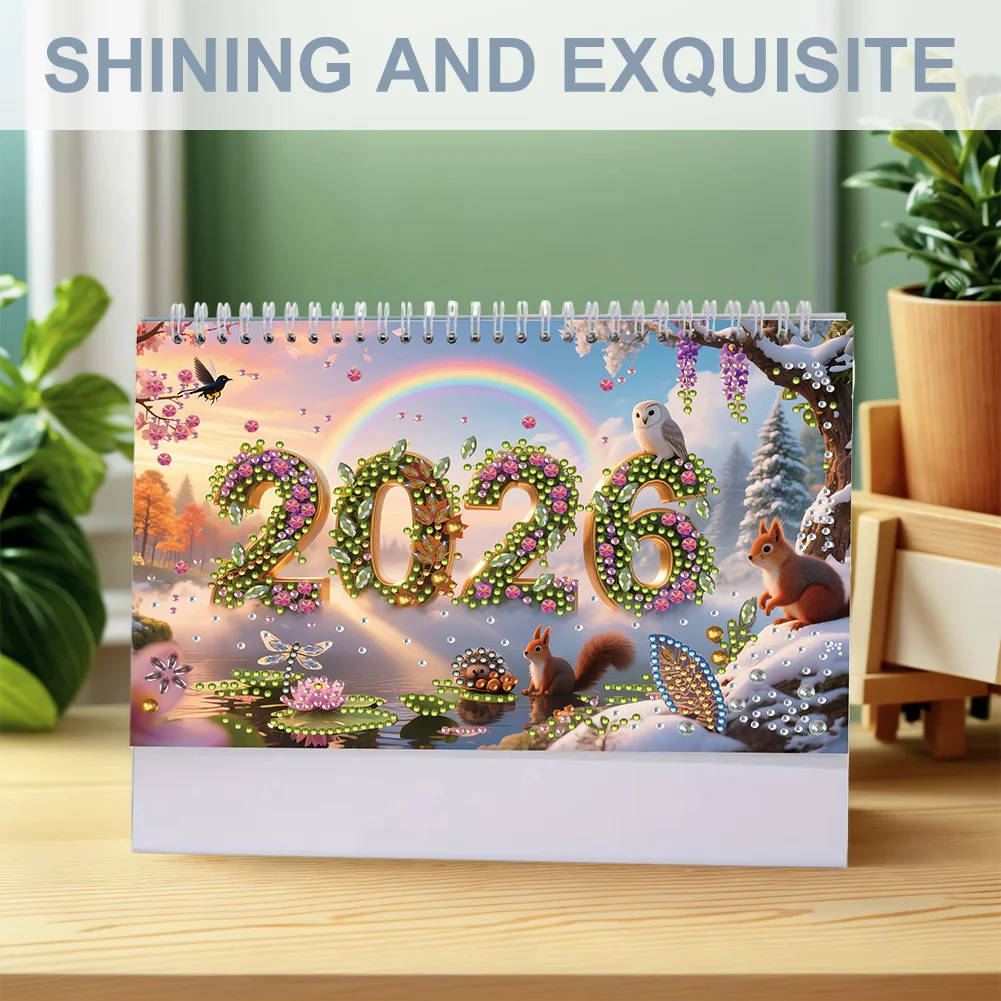 5D/DIY Calendar Crystal Painting Desk Calendars Kit Diamond Painting Calendar