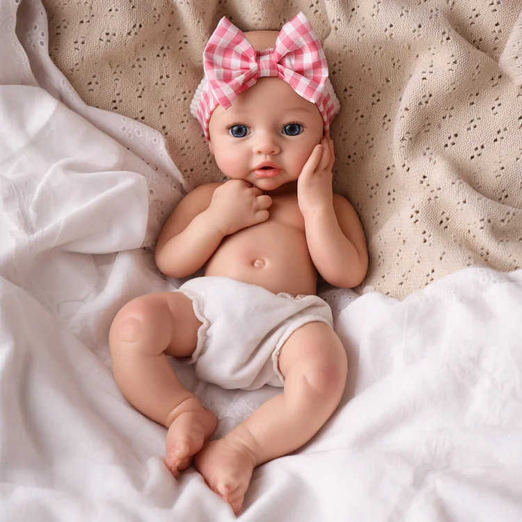 [Retaining Pacifier]Babeside Dolly 12"/16" Realistic Silicone Quiet Baby Little Infant Girl