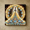 (Pre-Framed)Diamond Painting-DIY Crystal Rhinestone Back View Girl(25x25cm)