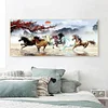 (100*50cm) Nine Running Horses - Full Round Drill Diamond Painting