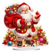 Diamond Painting Santa Claus Train Table Top Ornament Kits for Home Office