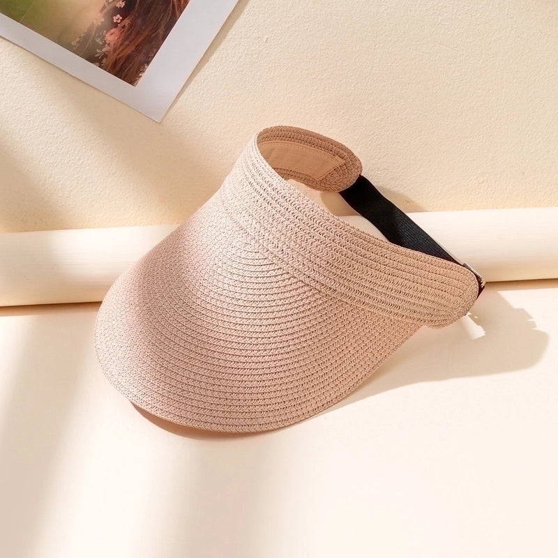 Women’s Basic Geometric Solid Color Straw Hat