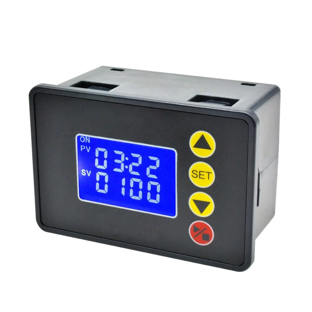 Delay Timing On Off Time Relay DC12V 24V AC110-220V LCD Display Timer Relay Control Switch Digital Display Timer Relay