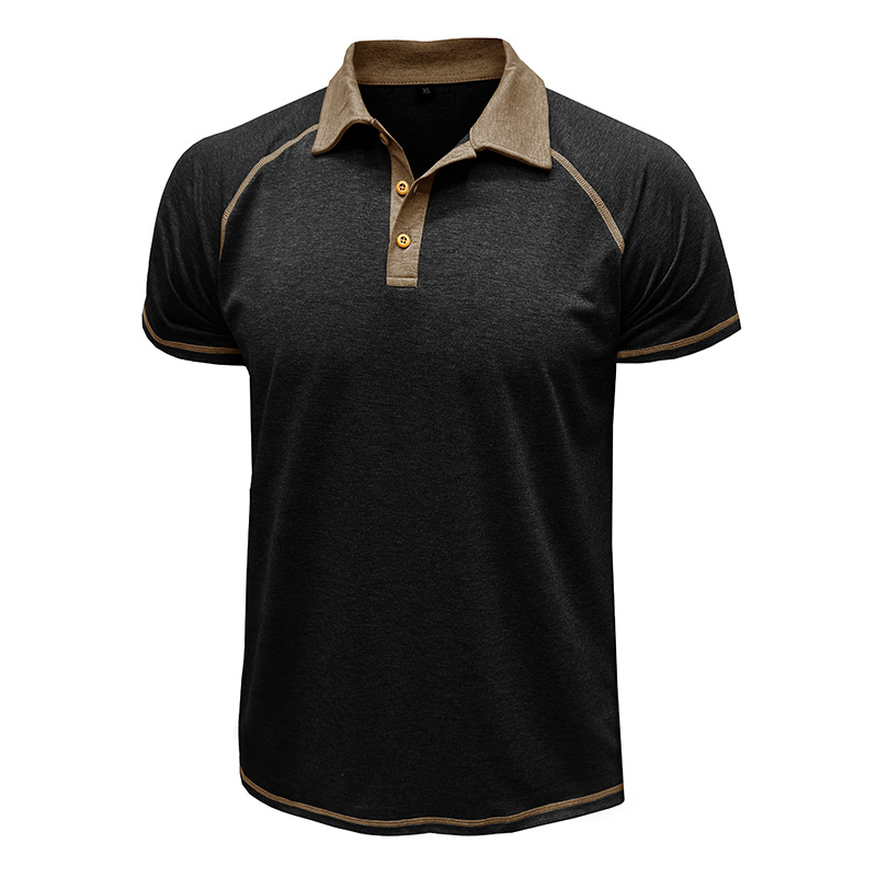 Mature Men's Short-sleeved POLO Bottoming Shirt Top