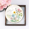 【Limited Stock Sale】Flowers-DIY Embroidery Kit with Pattern Cotton Threads Needles Hoop 30*30cm/11.8*11.8in tapestrymarket