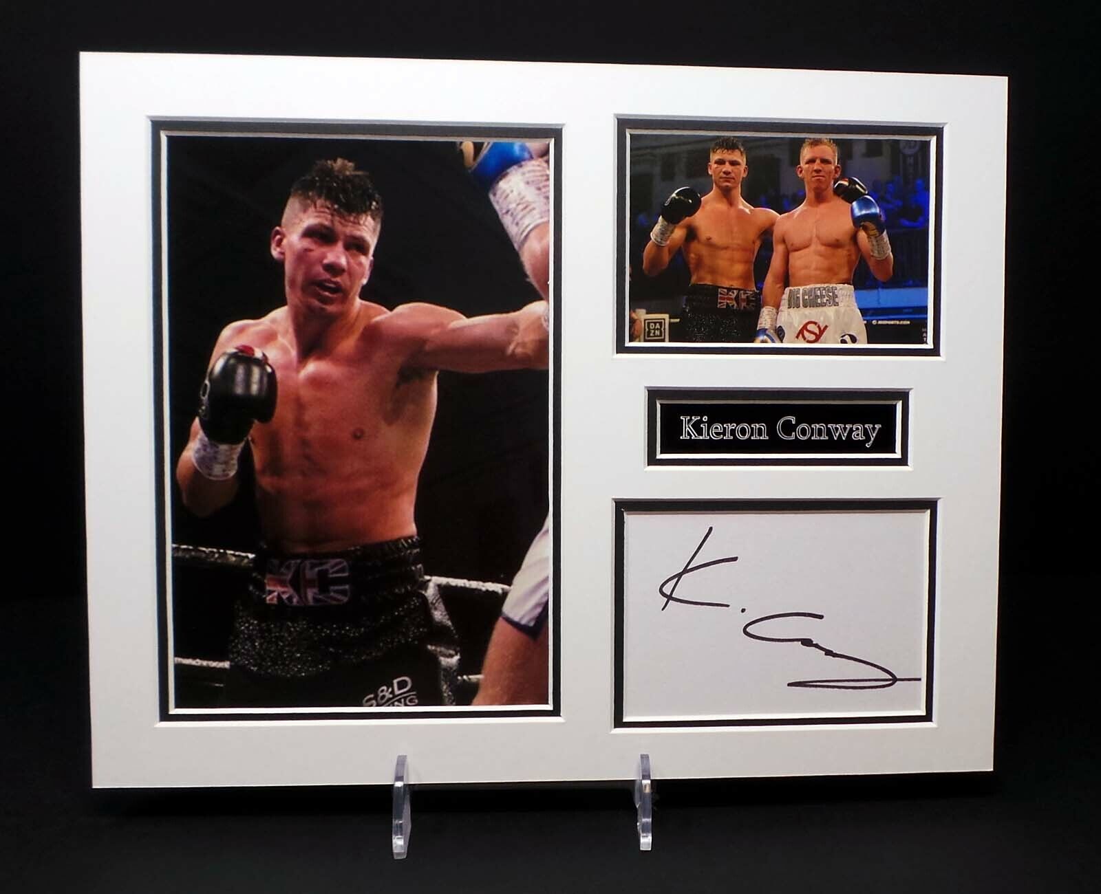 Kieron CONWAY Signed Mounted Photo Poster painting Display 1 AFTAL RD COA Boxing English Boxer