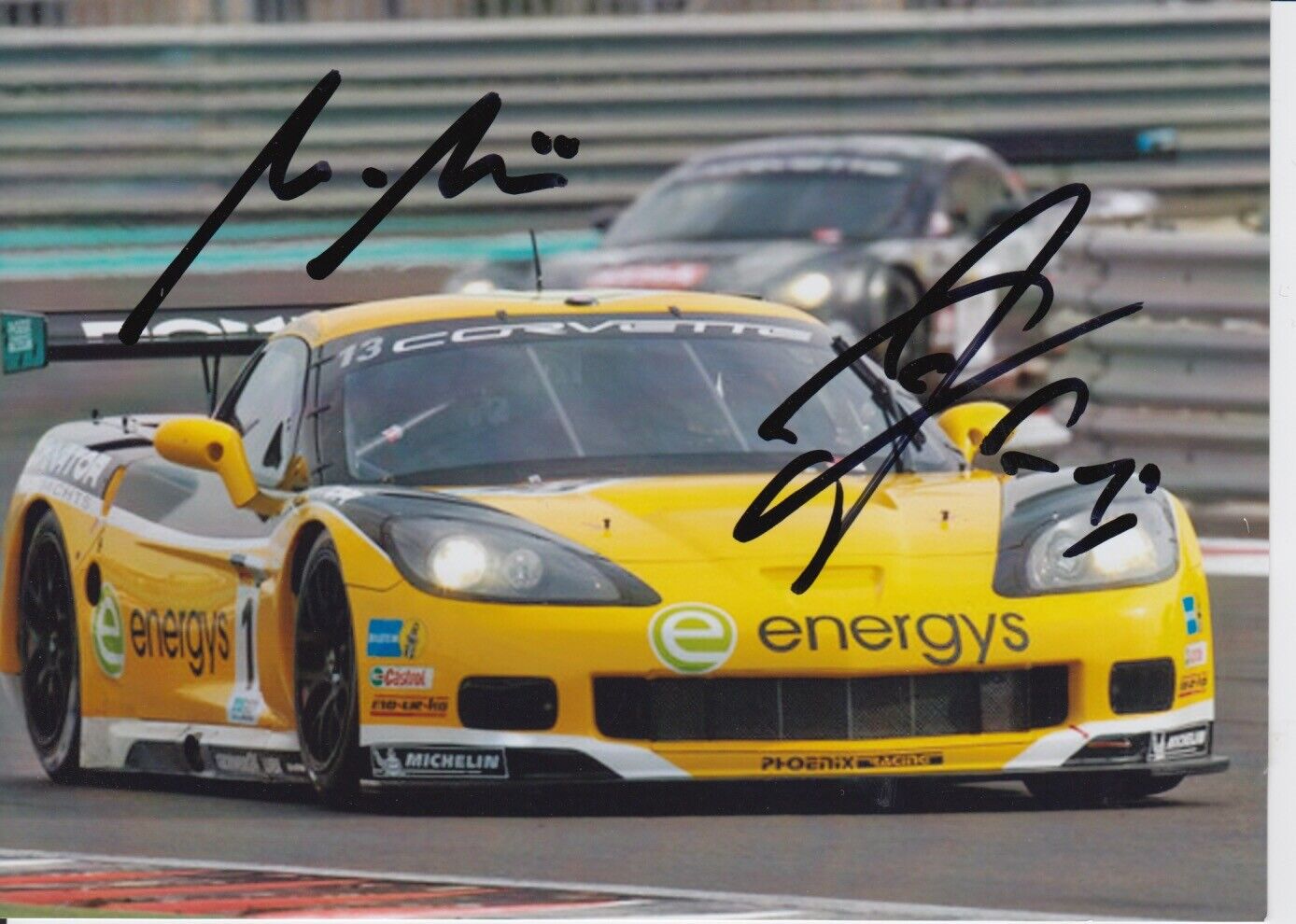 Marc Hennerici and Andreas Zuber Hand Signed 7x5 Photo Poster painting - FIA GT Championship 16.