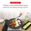 Plat &agrave; four rond R&ocirc;tissoire ronde antiadh&eacute;sive pour griller la viande
