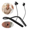 BT Neckband Hearing Aids Earphones Rechargeable Neckband Hearing Amplifier with Noise Cancelling for Men Women Seniors Hearings Loss