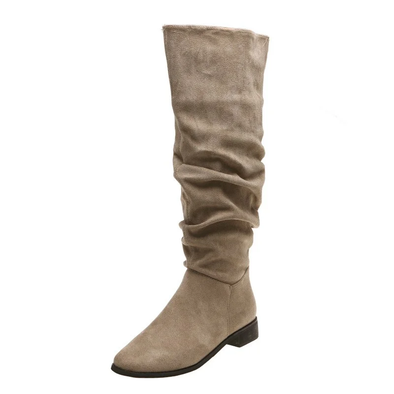 Breakj Breakj Boots Women's Autumn 2023 British Style Retro Thick And Sharp But Knee-High Boots